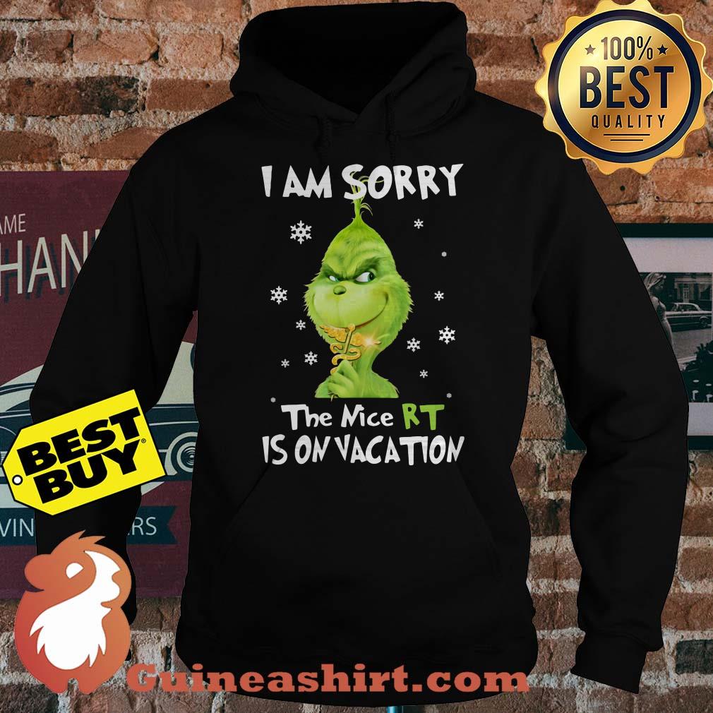 I Am Sorry The Nice RT Is On Vacation Grinch Medical Corps Logo hoodie