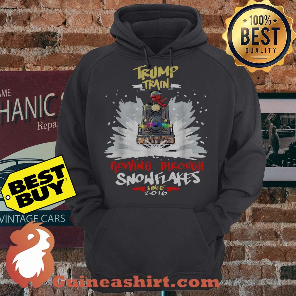 Trump train 2020 plow through Snowflakes since 2016 Christmas hoodie