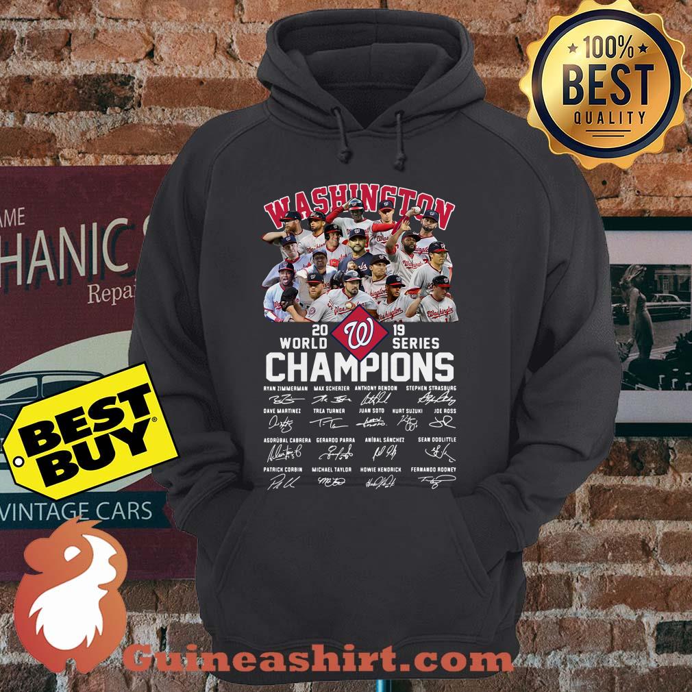 Washington Nationals 2019 World Series Champions Signature Logo hoodie