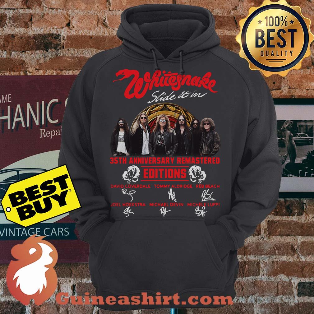 Whitesnake Slide It In 35th Anniversary Remastered Editions Signature hoodie