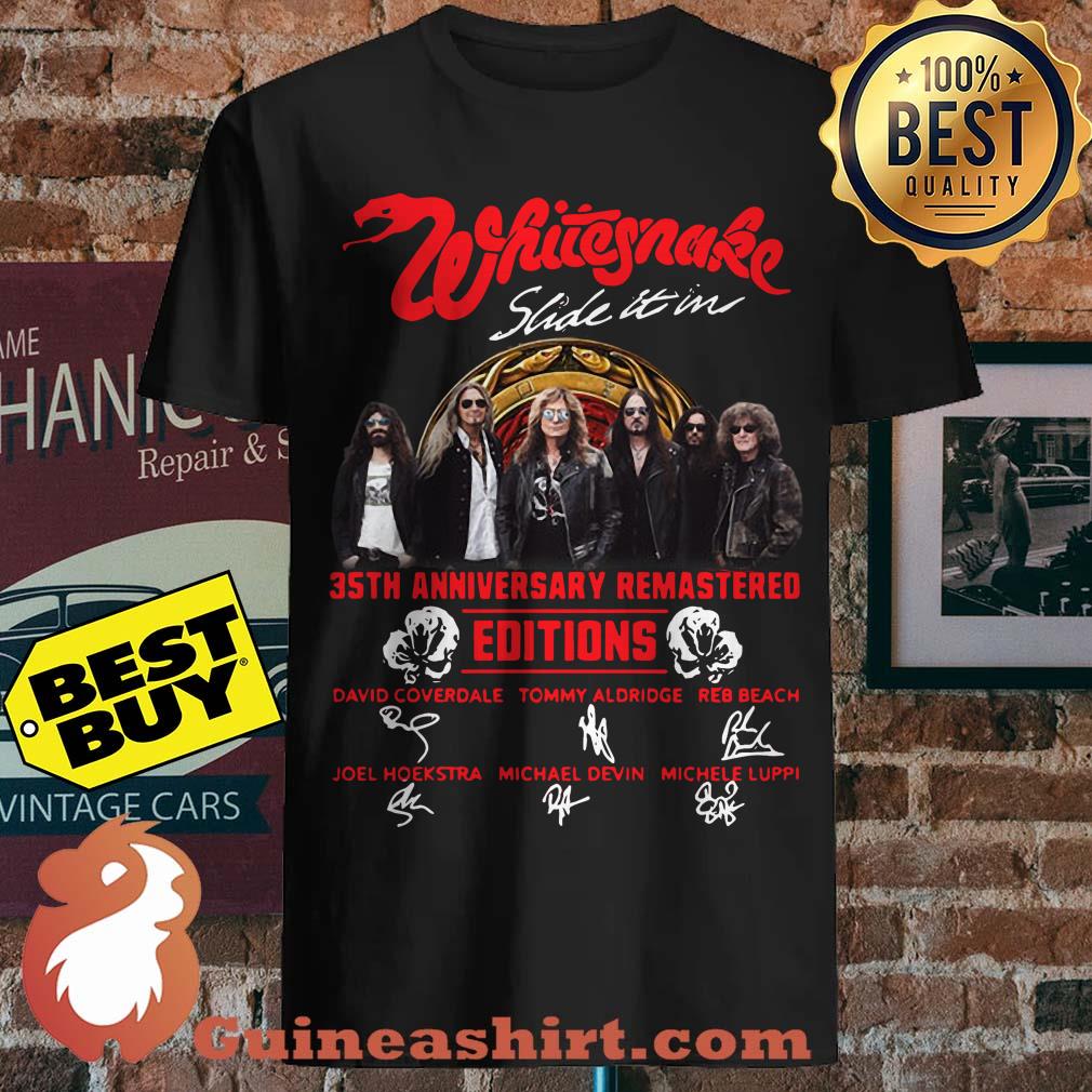 Whitesnake Slide It In 35th Anniversary Remastered Editions Signature shirt