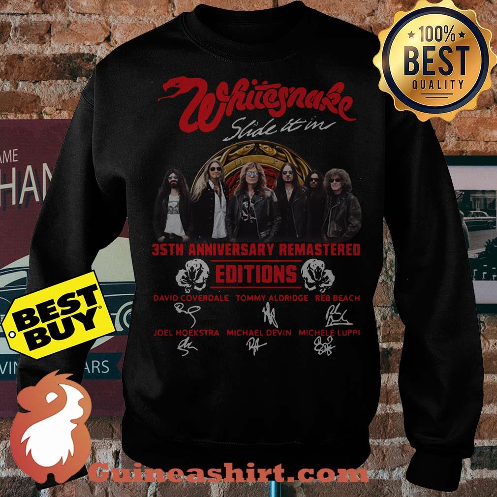 Whitesnake Slide It In 35th Anniversary Remastered Editions Signature sweatshirt