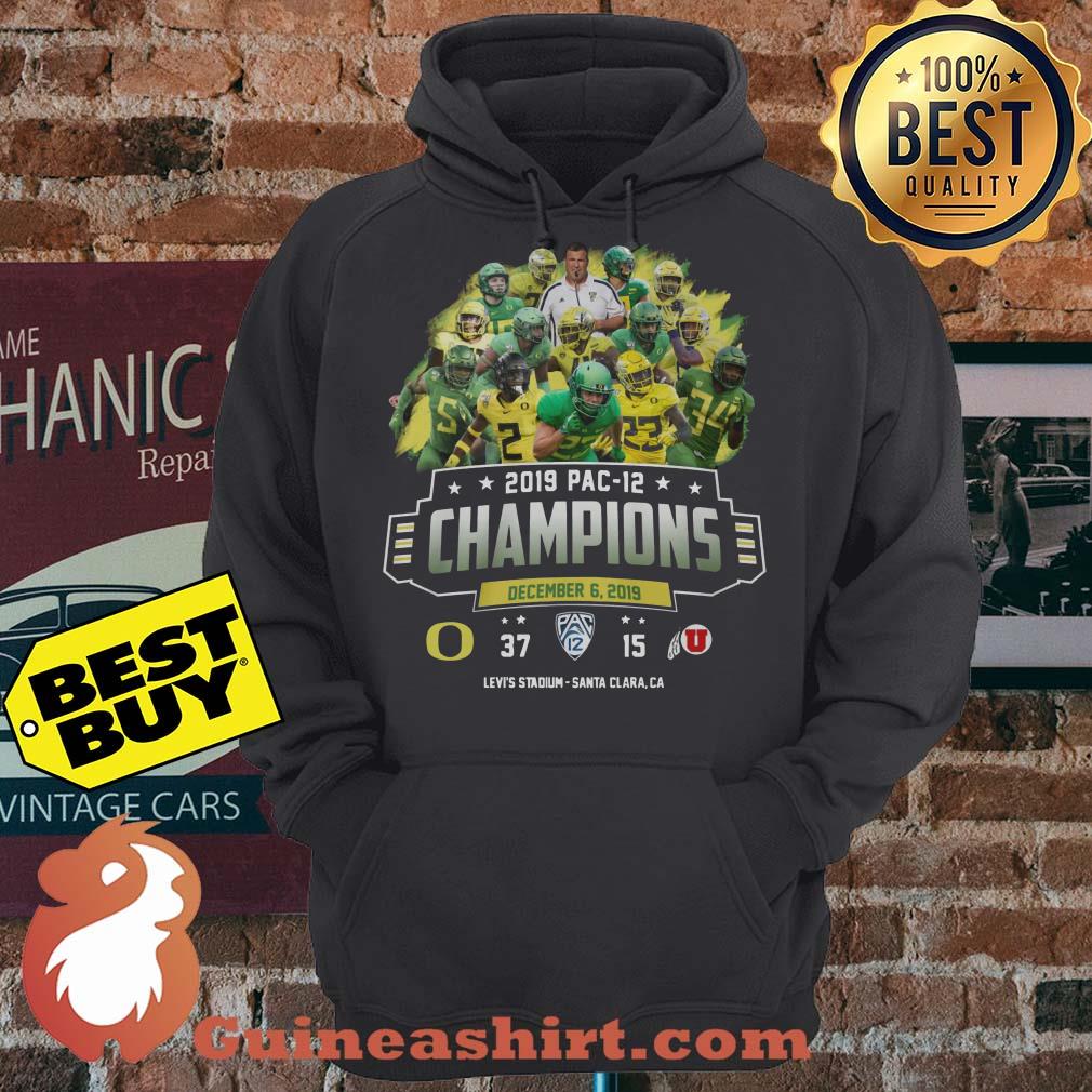 2019 Pac 12 Champions Oregon Ducks vs Utah Utes hoodie sweater