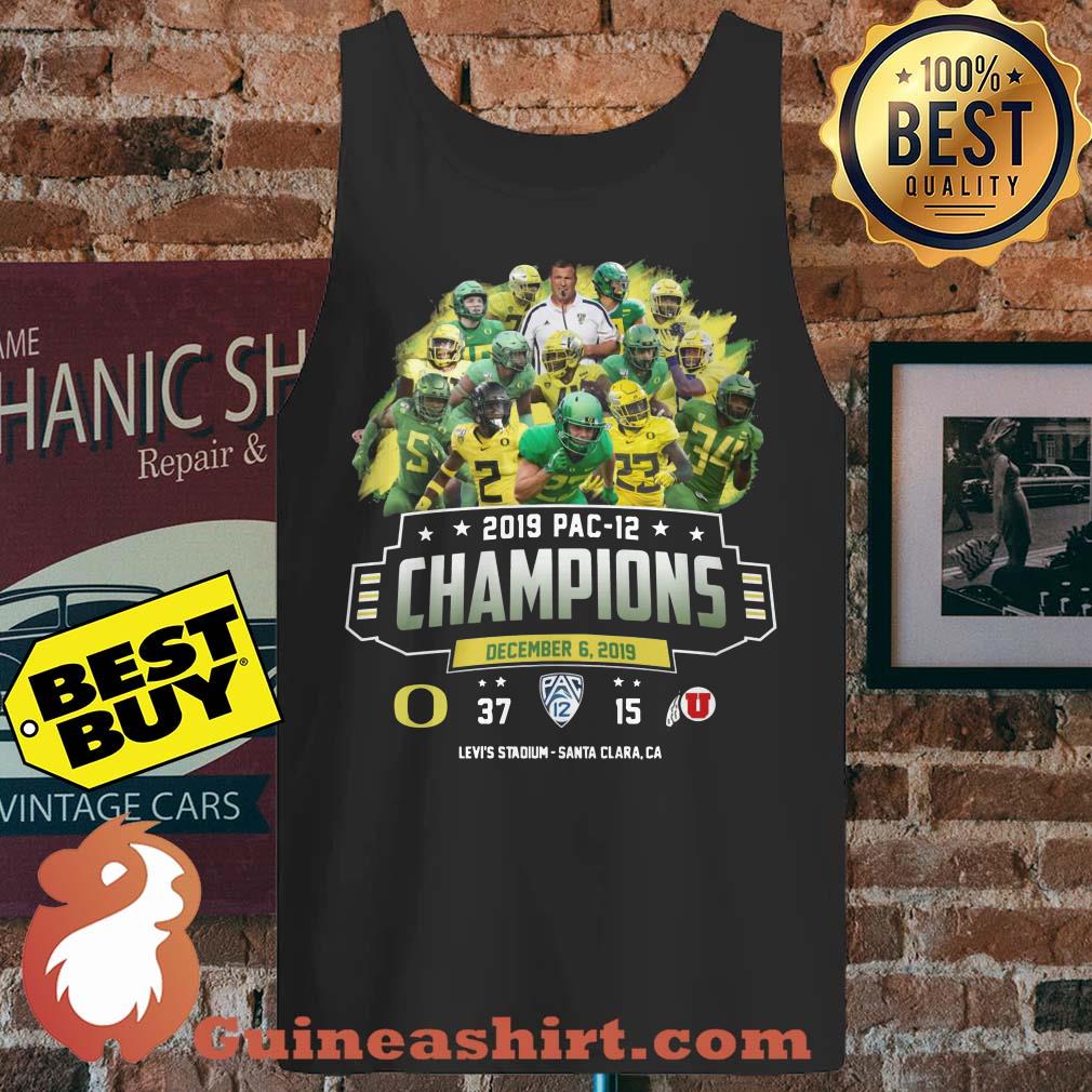 2019 Pac 12 Champions Oregon Ducks vs Utah Utes tank top sweater