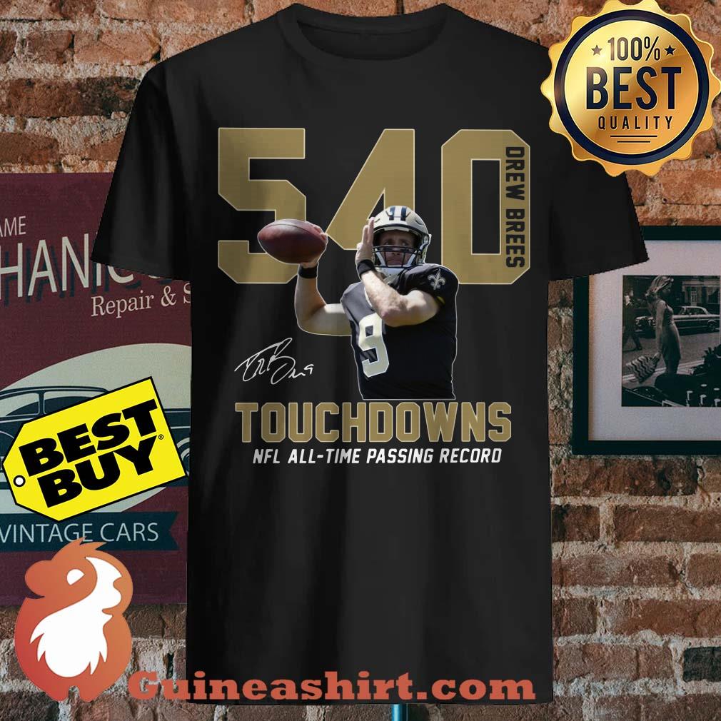 540 Drew Brees Touchdowns NFL All-time Passing Record Signature shirt sweater