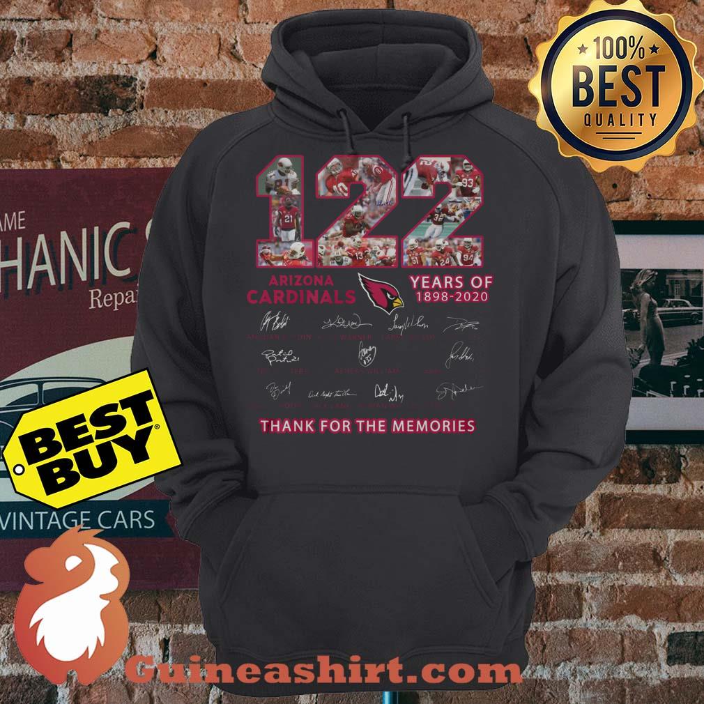 Arizona Cardinals 122 Years Of 1898 2020 Thank For The Memories Signatures hoodie sweater