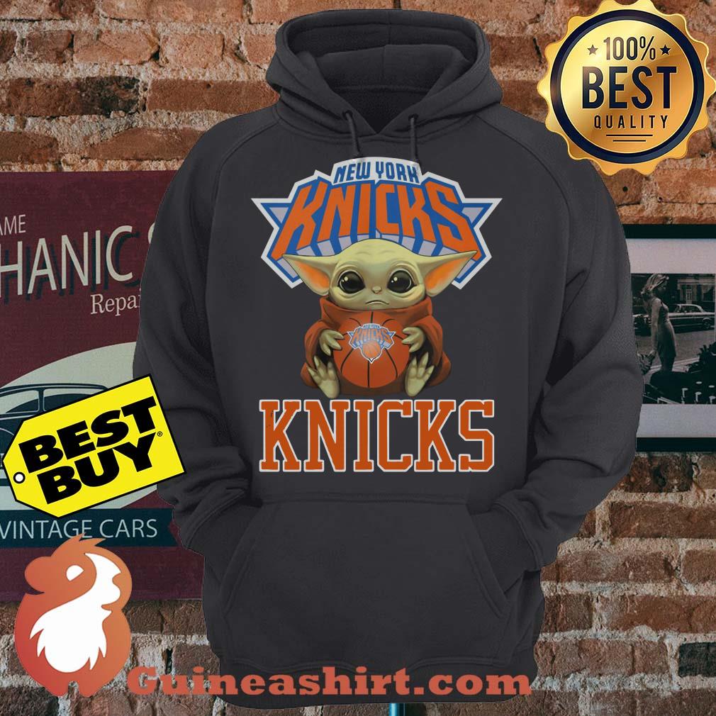 Baby Yoda New York Knicks Ball Logo hoodie sweater