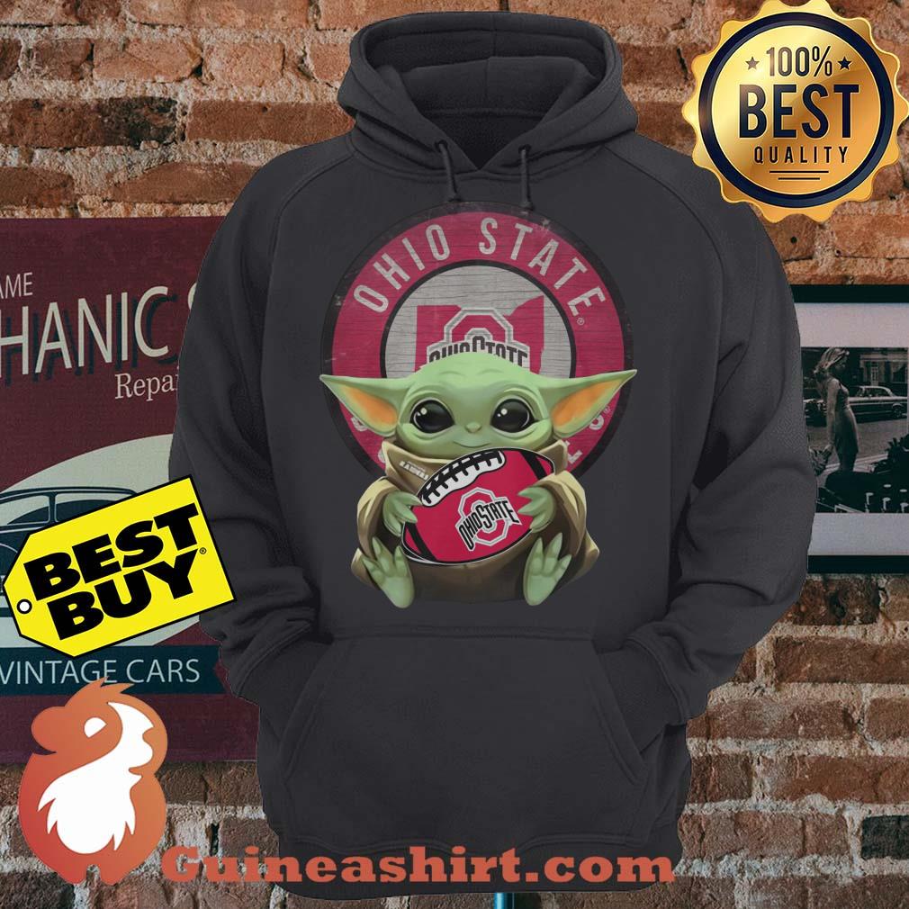Baby Yoda Ohio State Ball Logo hoodie sweater