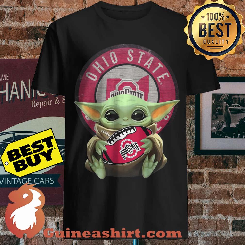Baby Yoda Ohio State Ball Logo shirt sweater
