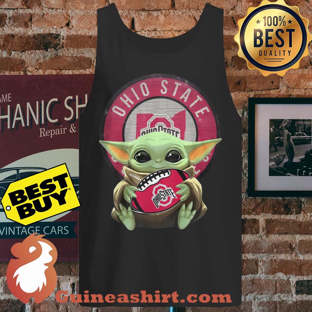Baby Yoda Ohio State Ball Logo tank top sweater