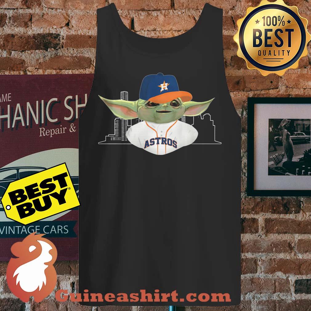 Baby Yoda Player Houston Astros Logo tank top sweater