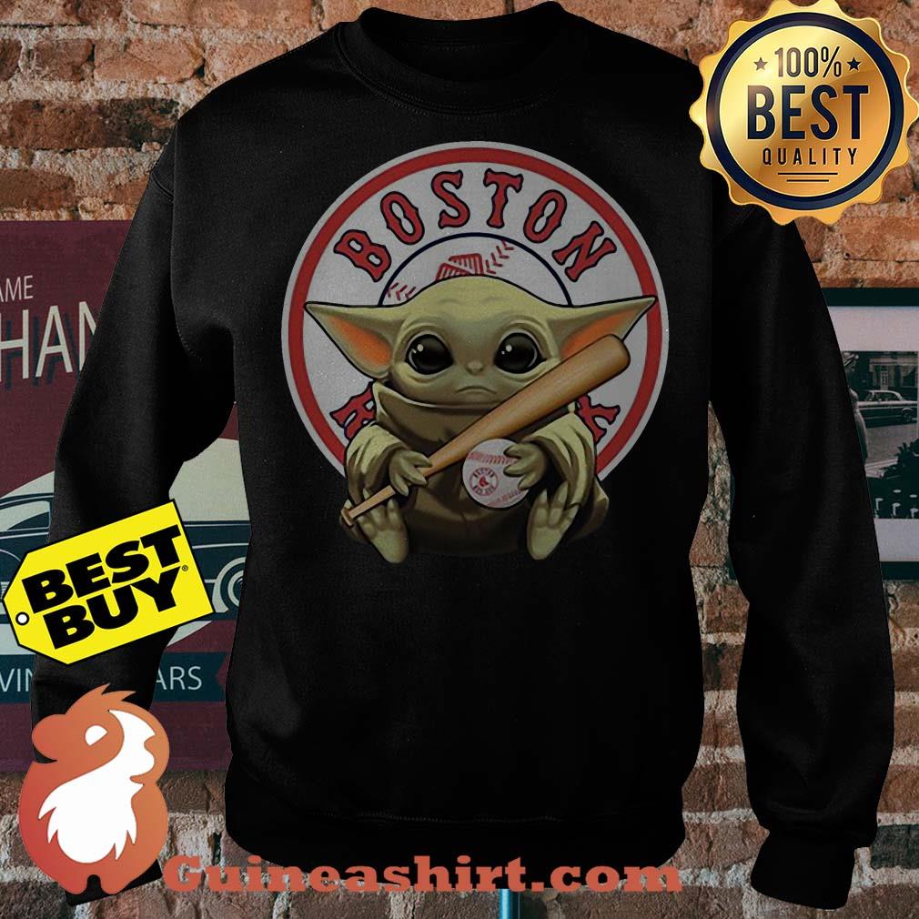 Baseball Baby Yoda Boston Red Sox Logo sweatshirt sweater