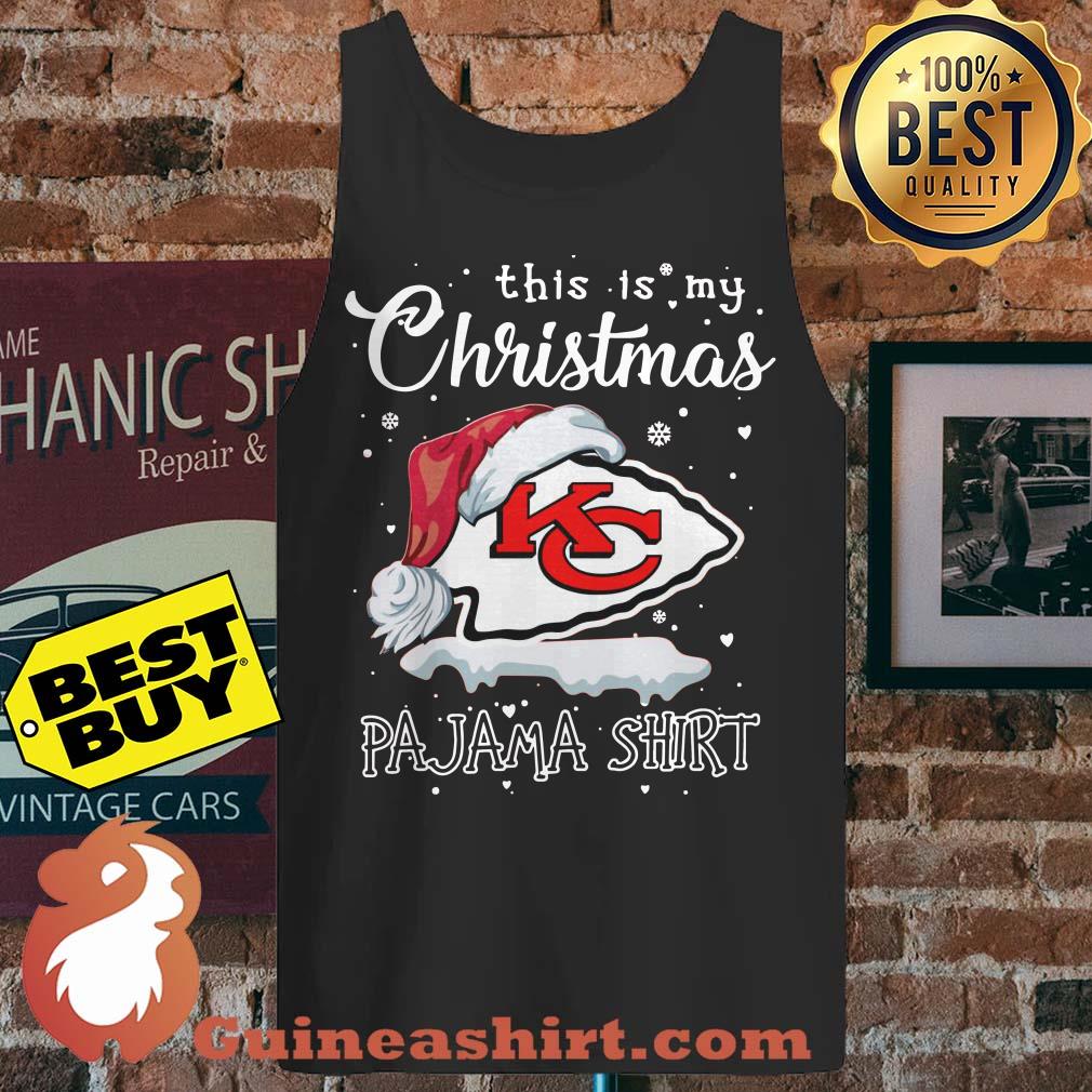 This Is My Christmas Pajama Kansas City Chiefs Logo tank top sweater
