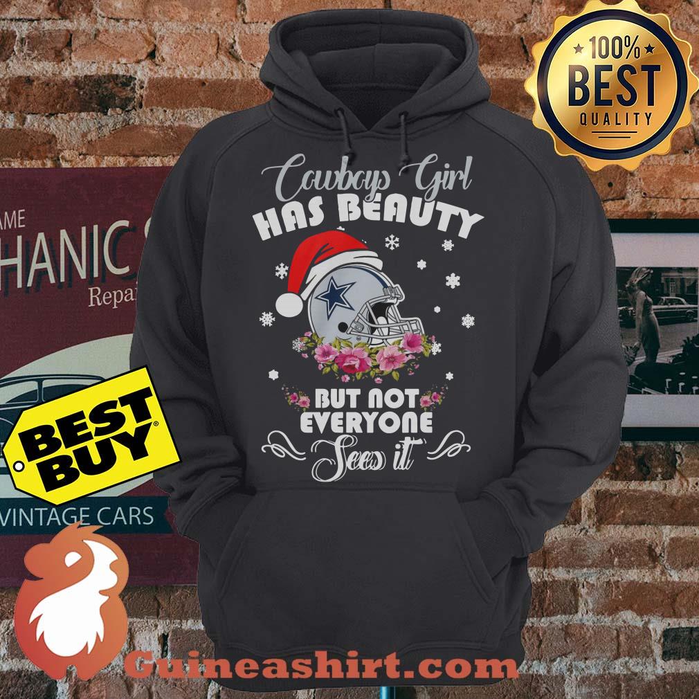 Cowboys Girl Has Beauty But Not Everyone Sees It Christmas Flower hoodie
