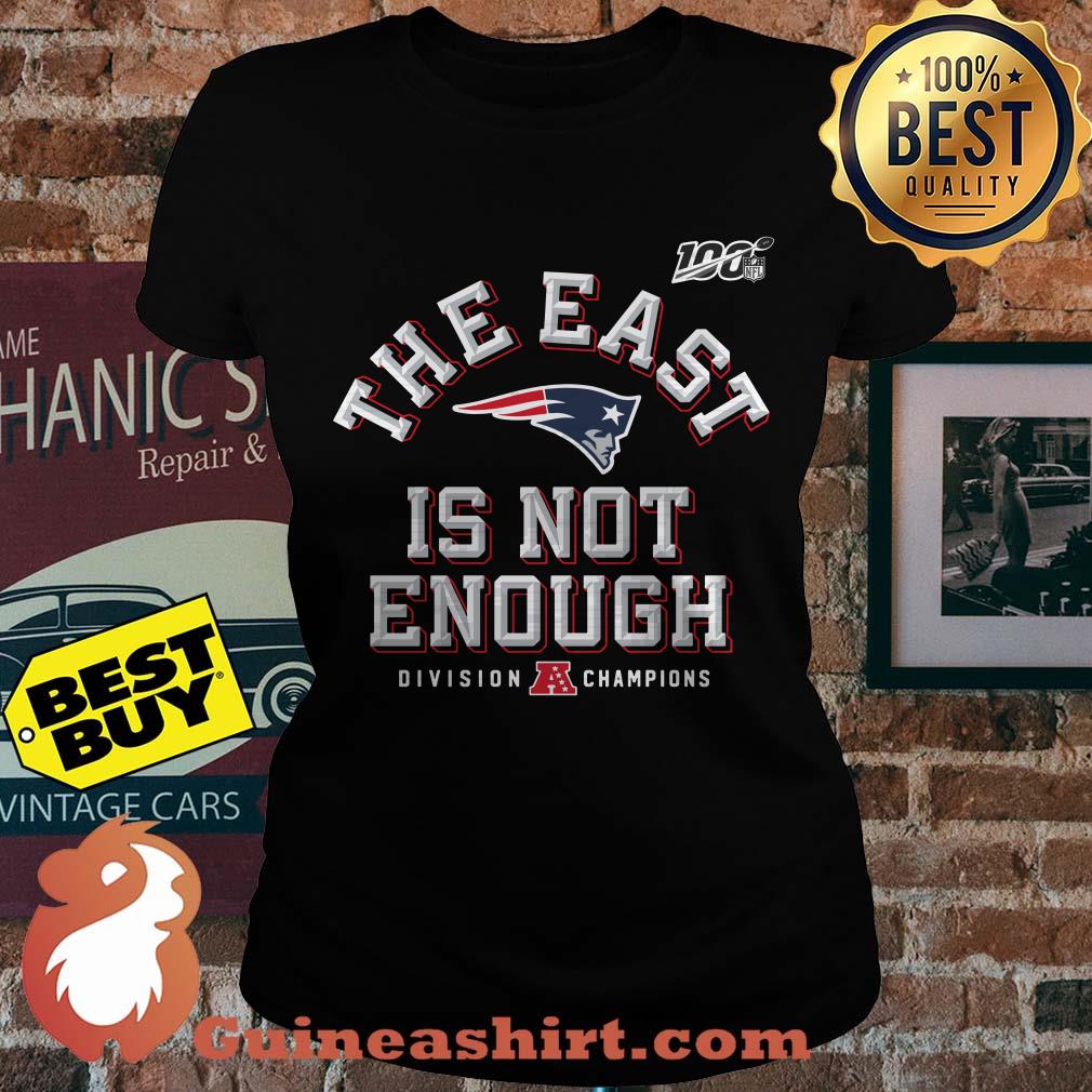 The East Is Not Enough Division Champions Patriots ladies tee sweater