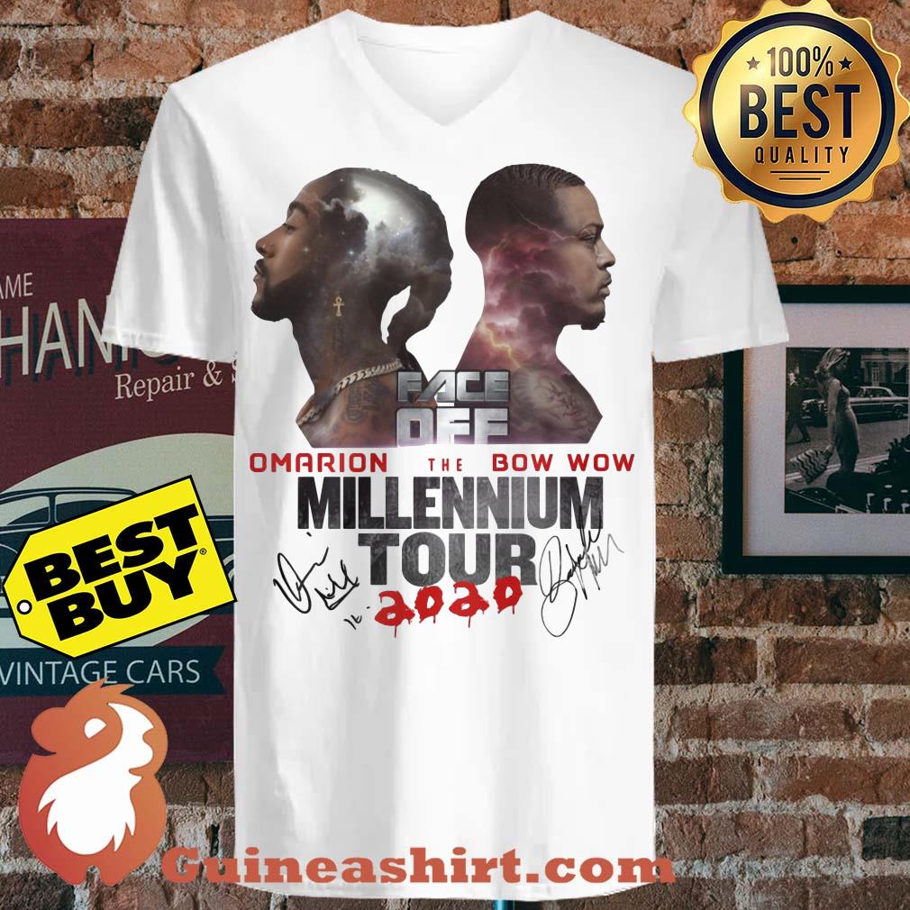Face Dee Omarion Bow Wow The Millennium Tour Signature v neck