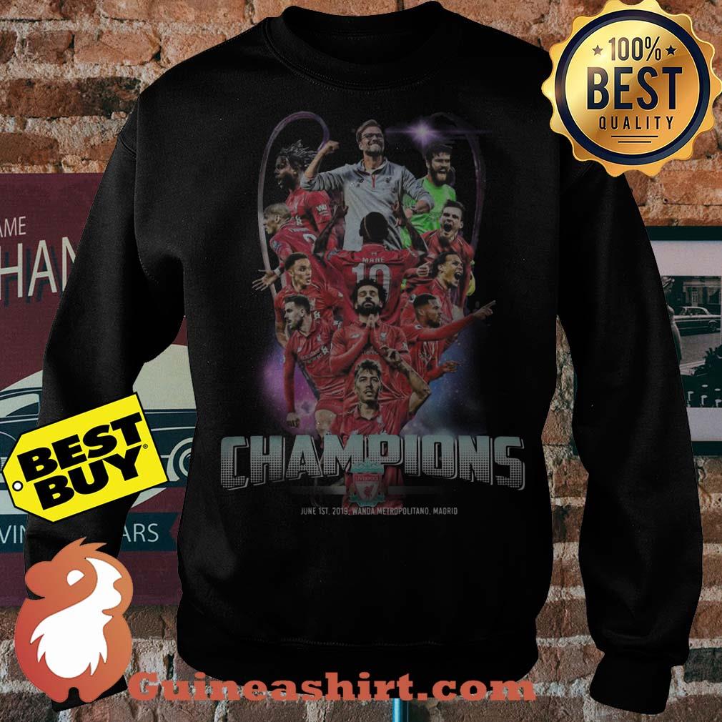 Liverpool FC Players Champions Cup 2019 sweatshirt