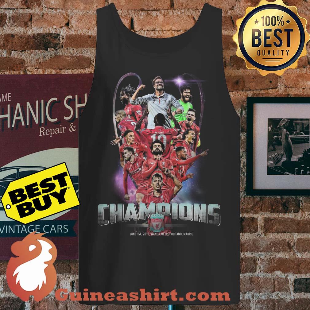 Liverpool FC Players Champions Cup 2019 tank top