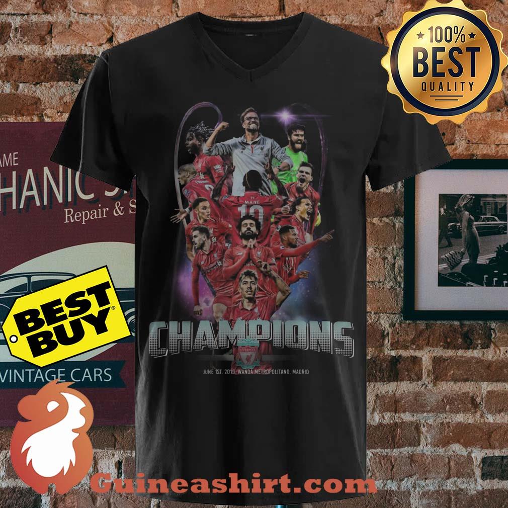 Liverpool FC Players Champions Cup 2019 v neck