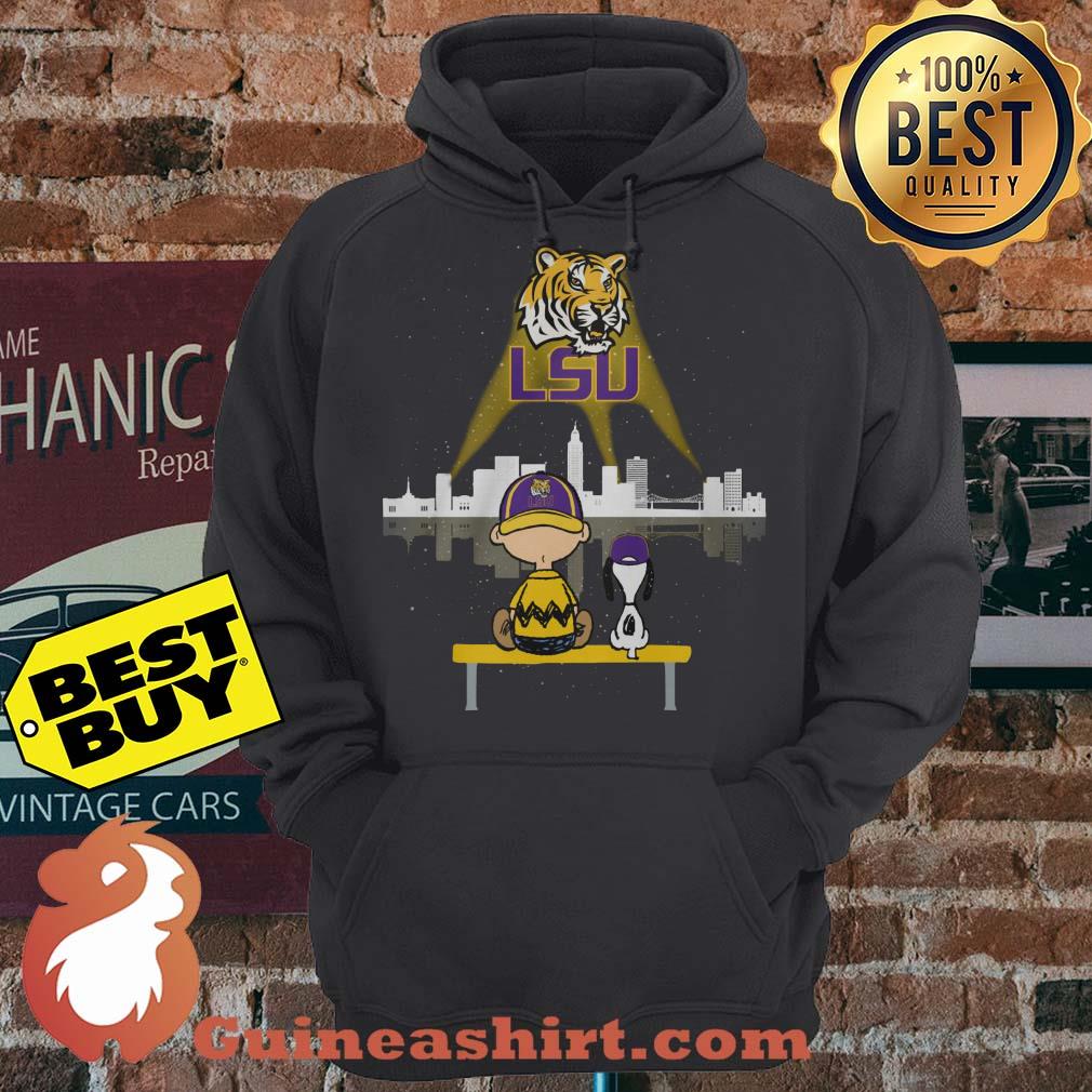 LSU Tigers Logo Snoopy and Charlie Brown hoodie sweater