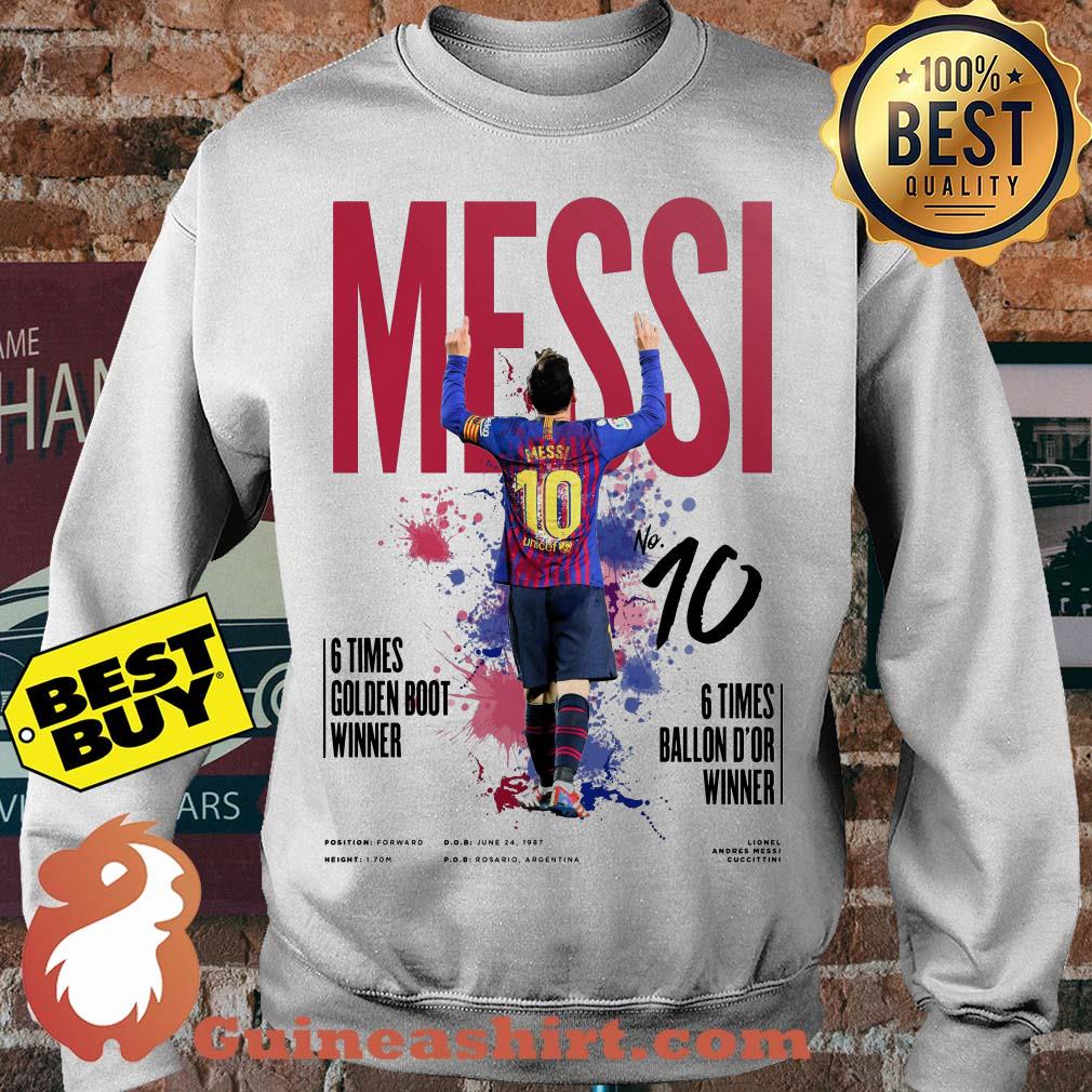 Messi 6 Times Golden Boot Ballon D'or Winner sweatshirt sweater