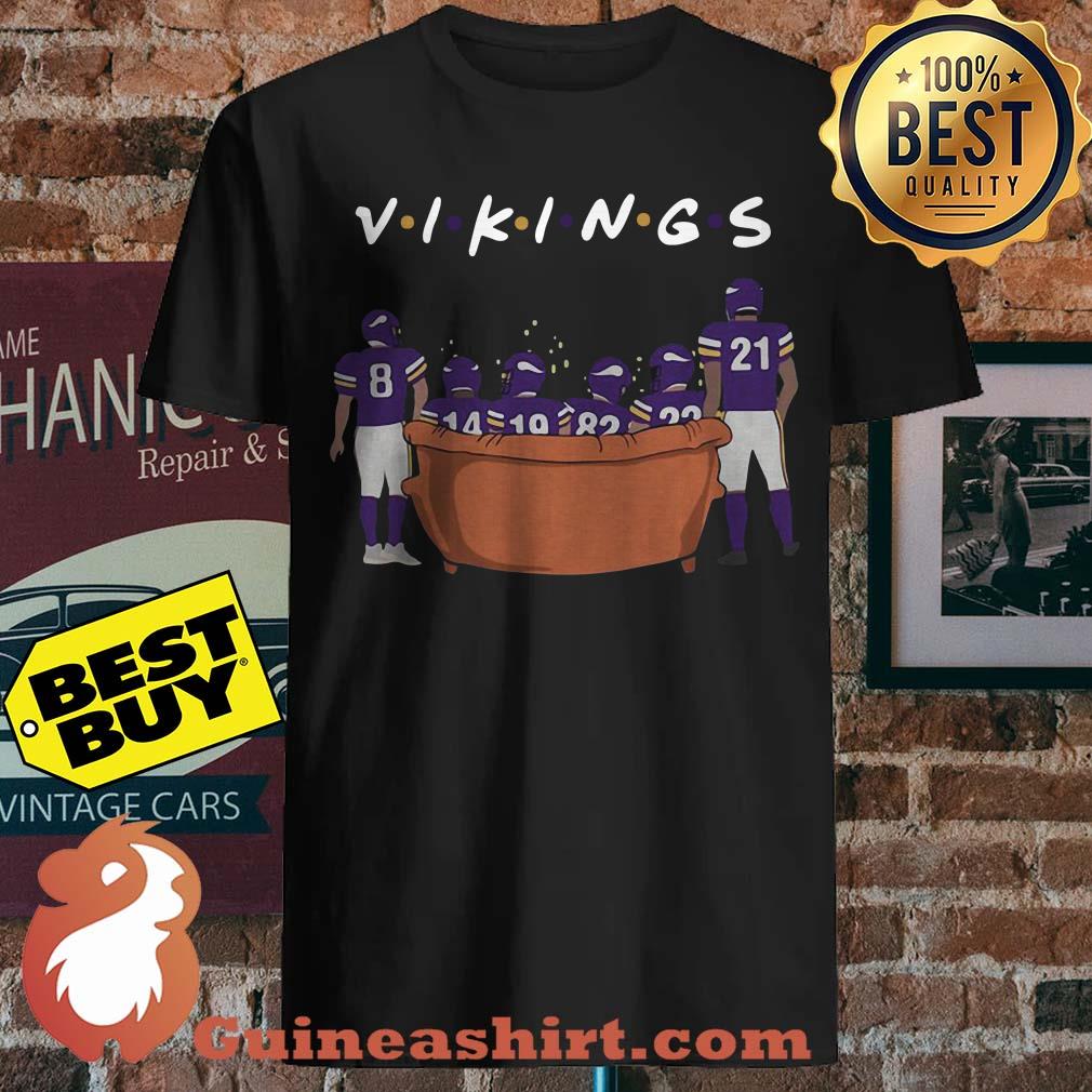 Minnesota Vikings Friends TV show sitting on the sofa Christmas shirt