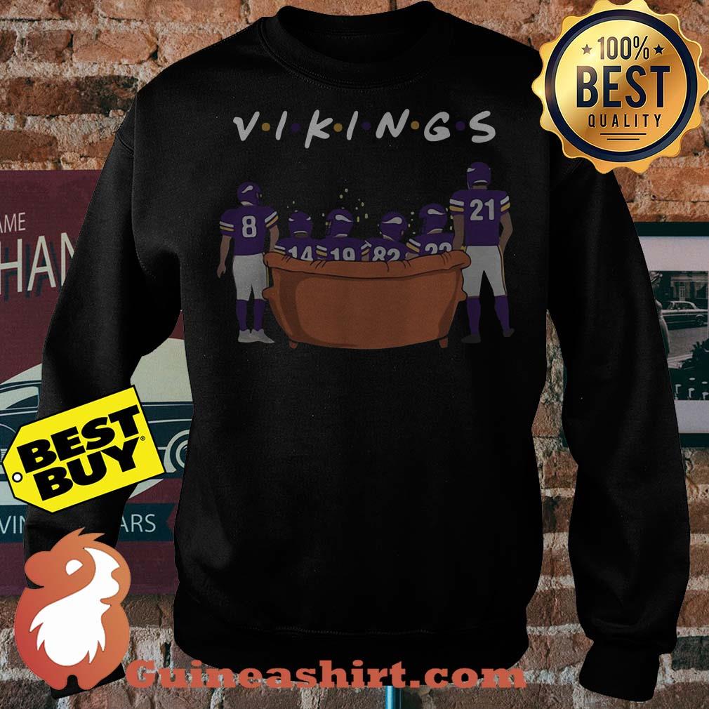Minnesota Vikings Friends TV show sitting on the sofa Christmas sweatshirt