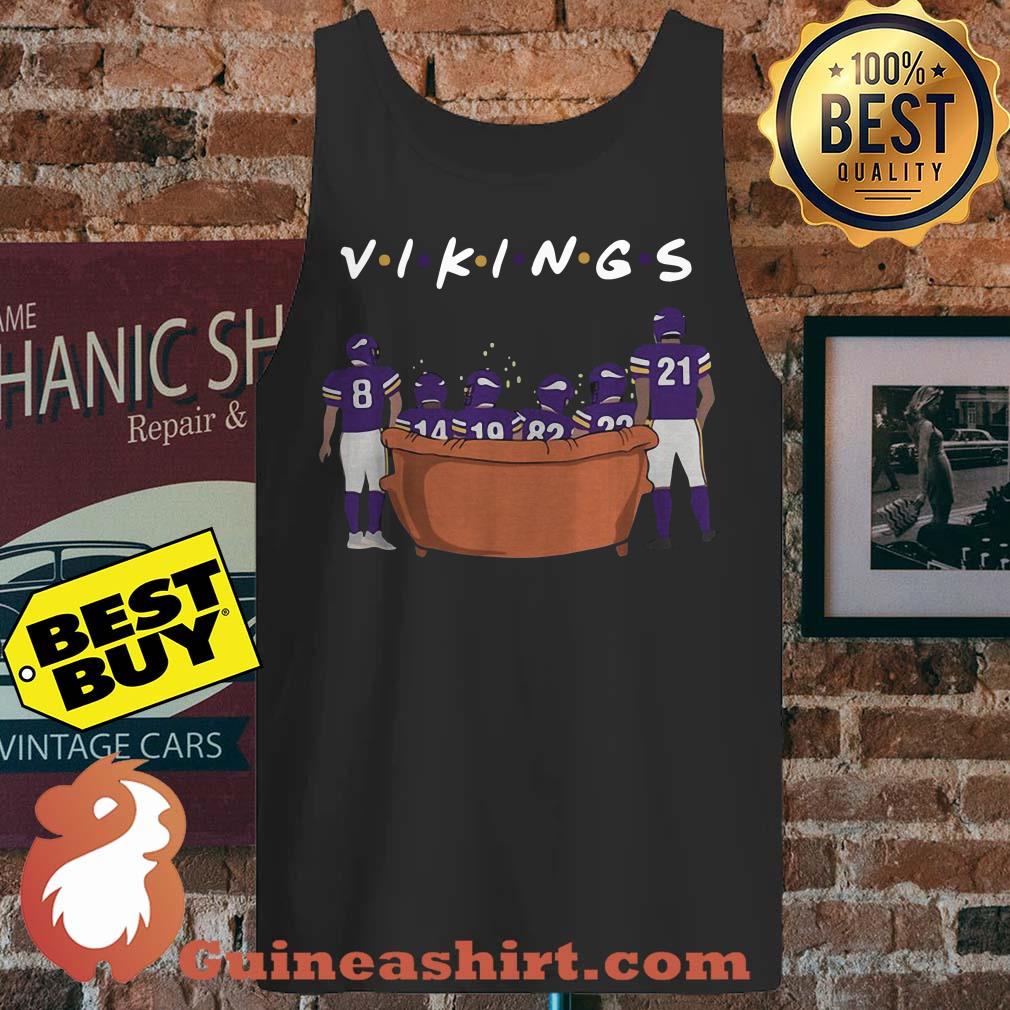 Minnesota Vikings Friends TV show sitting on the sofa Christmas tank top