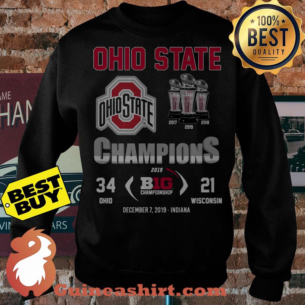 Ohio State Three Cups Champions Logo sweatshirt sweater