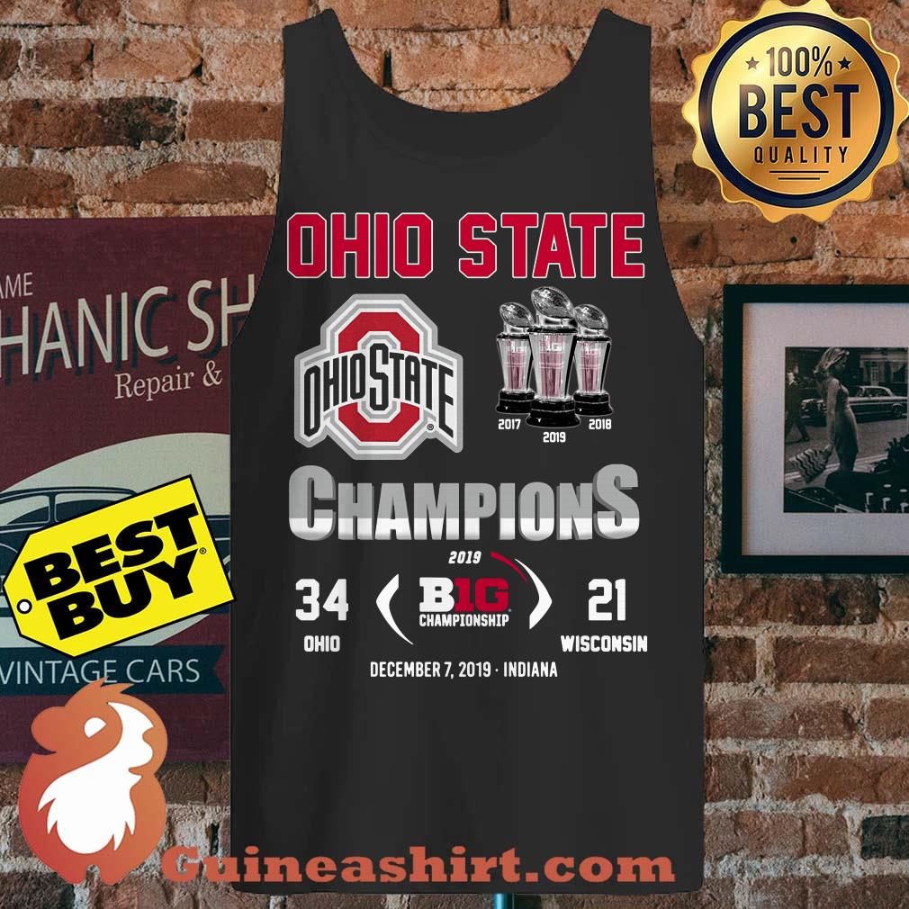 Ohio State Three Cups Champions Logo tank top sweater