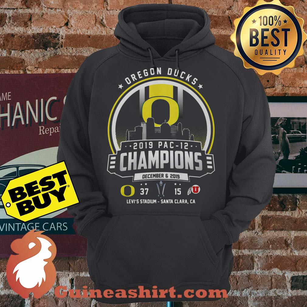 Oregon Ducks 2019 Pac 12 Champions Logo City hoodie sweater