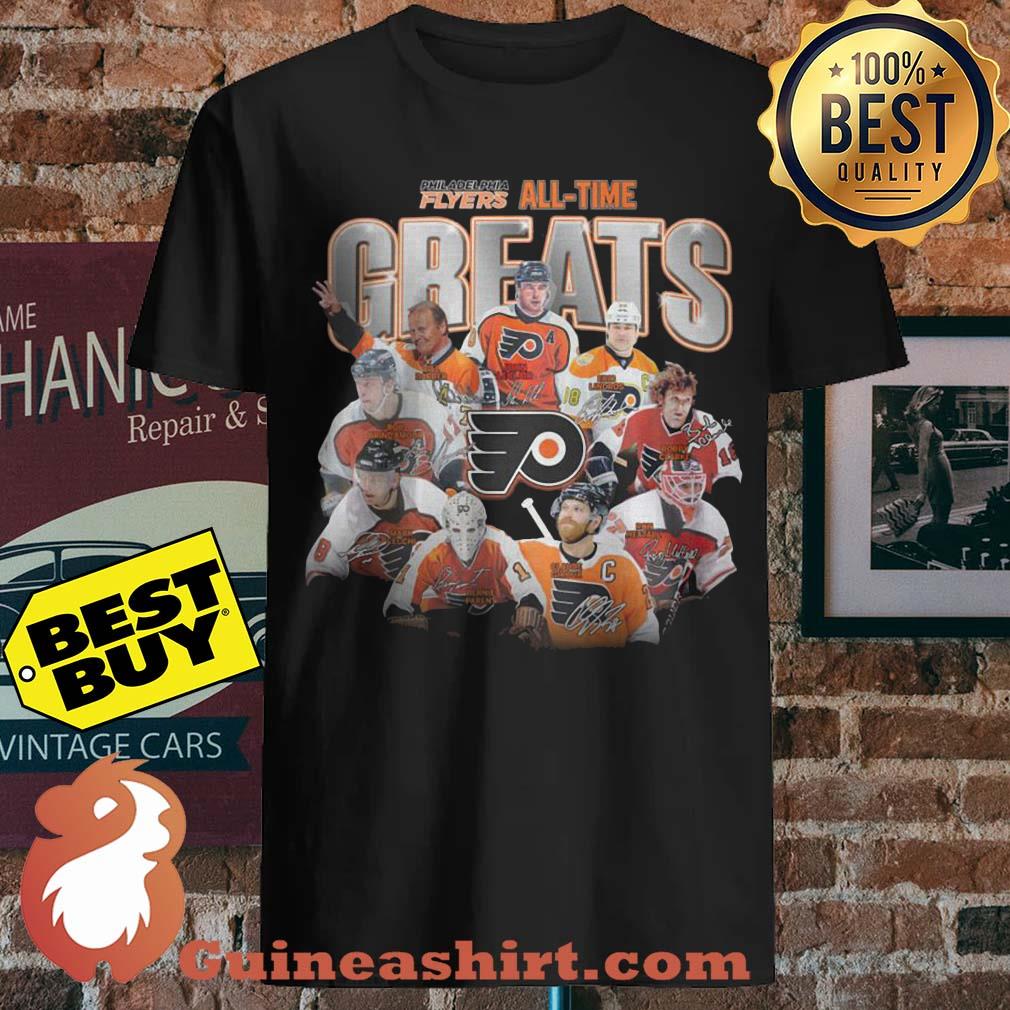 Philadelphia Flyers All-time Greats Logo Signature shirt