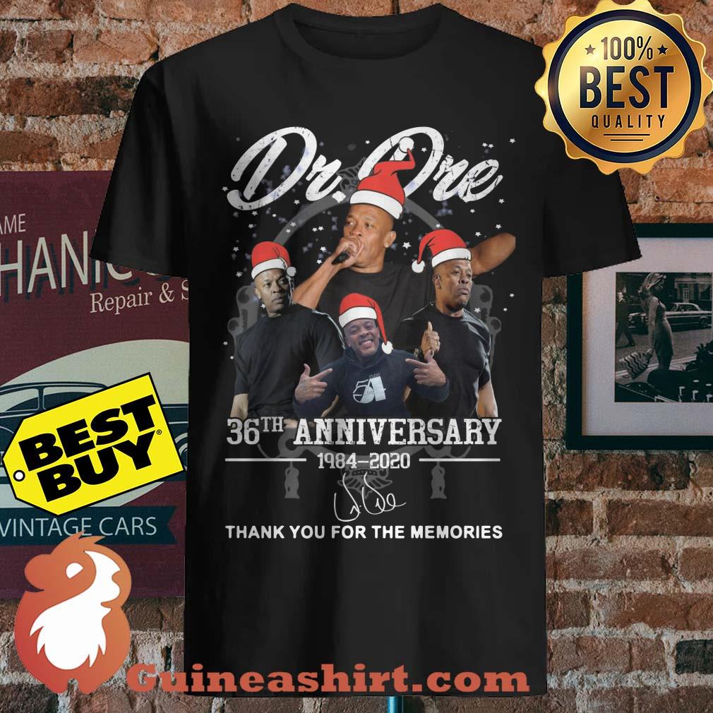 Santa Dr Dre 36th 1984 2020 Anniversary Thank You For The Memories Signature Shirt