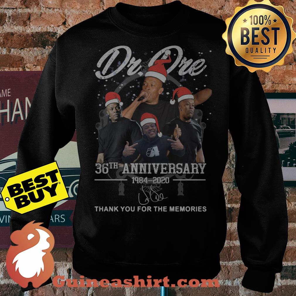 Santa Dr Dre 36th 1984 2020 Anniversary Thank You For The Memories Signature Sweatshirt