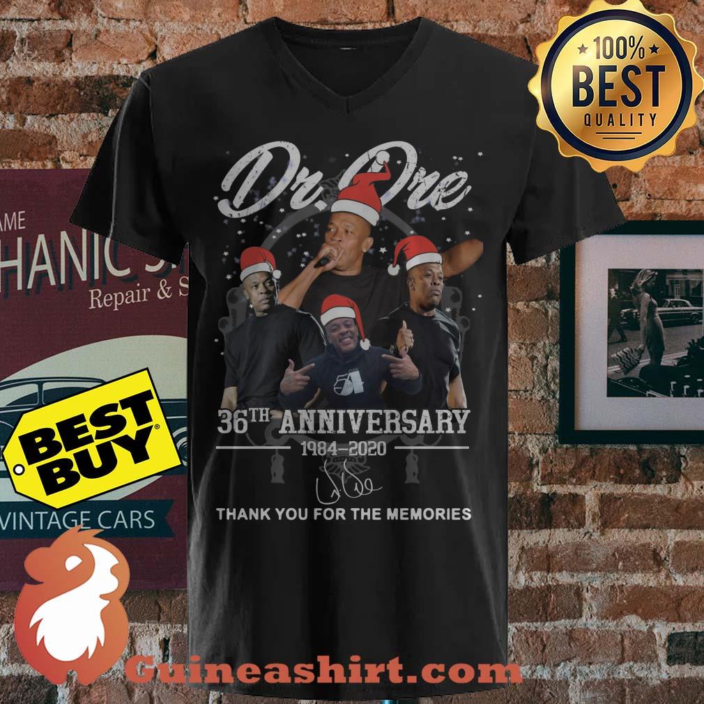 Santa Dr Dre 36th 1984 2020 Anniversary Thank You For The Memories Signature v neck