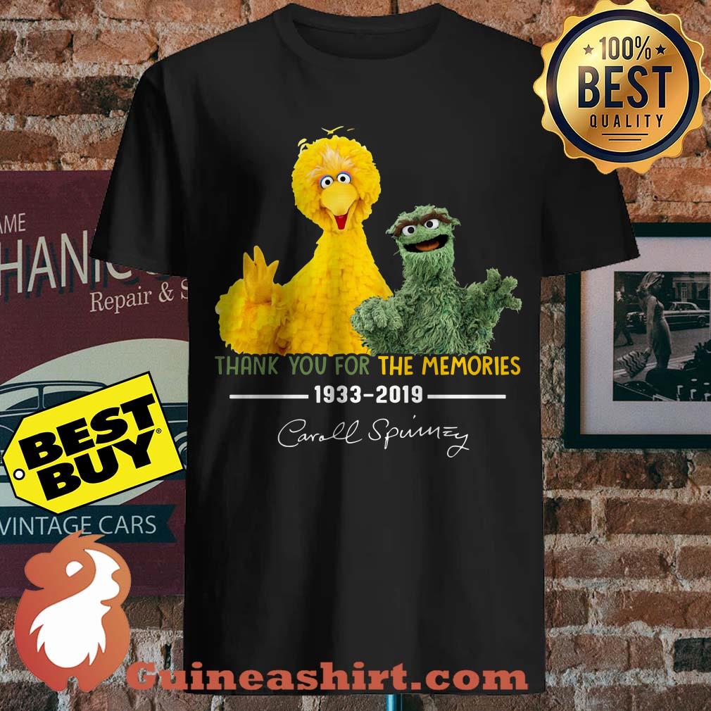 Sesame Street Caroll Spinney Thank You For The Memories 1933 2019 Signature shirt sweater