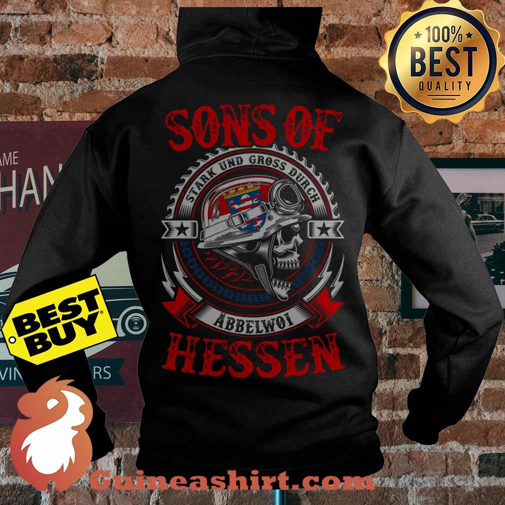 Sons Of Stark Und Gross Durch Abbelwol Hessen Skull hoodie