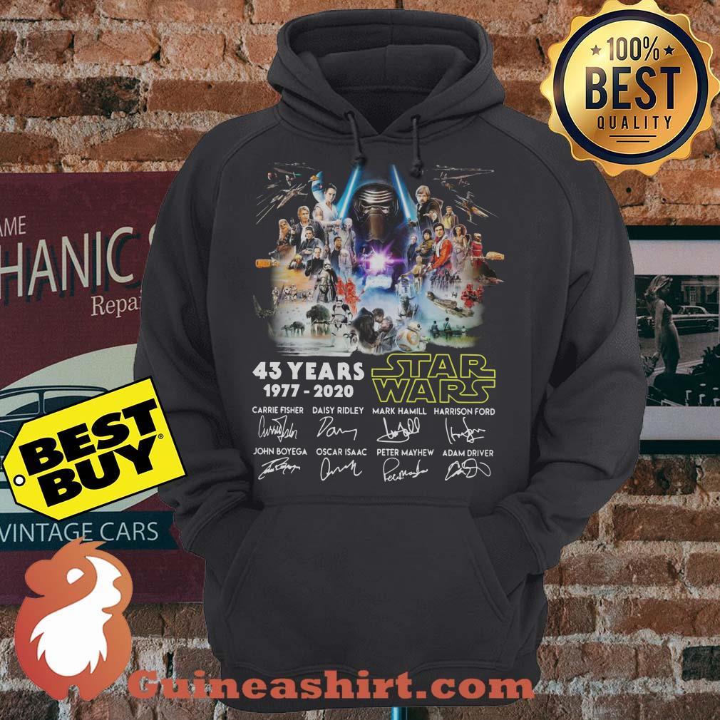 Star Wars 43 Years 1977 2020 Signatures hoodie sweater