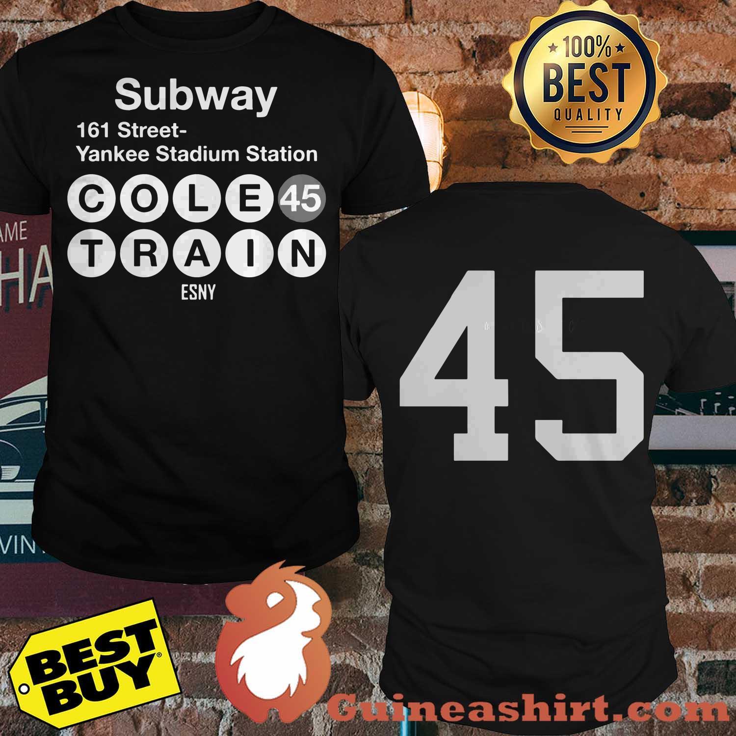 Subway 161 Street Yankee Stadium Station Cole 45 Train Esny shirt sweater