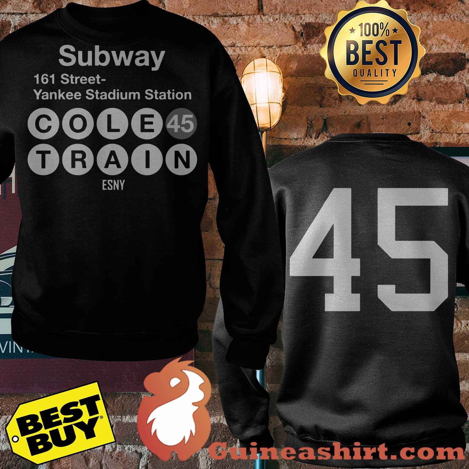 Subway 161 Street Yankee Stadium Station Cole 45 Train Esny sweatshirt sweater