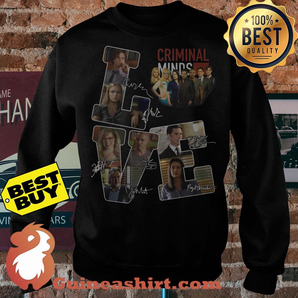 Criminal minds love character signature sweater