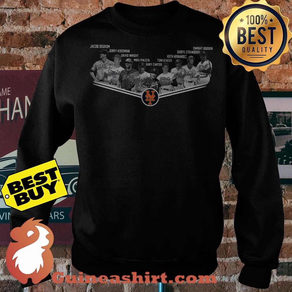 New York Mets Baseball Players Signatures Logo sweatshirt