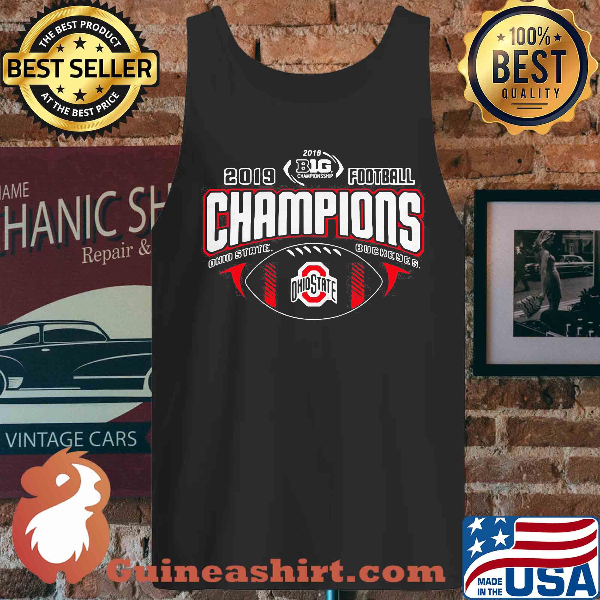 2019 Football Champions Ohio State Buckeyes Logo s Tank top