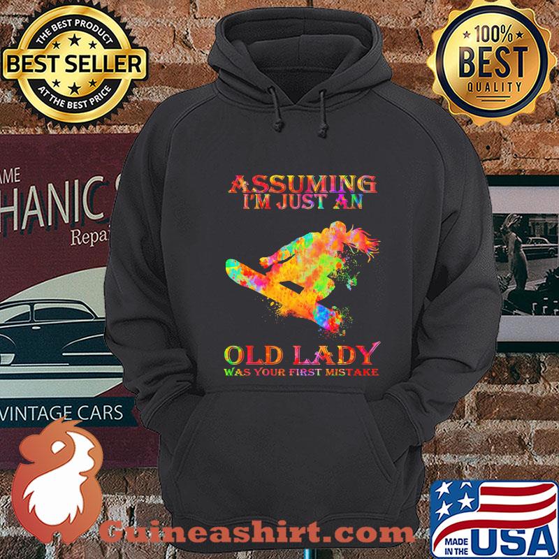 Assuming I'm just an old lady was your first mistake windsurfing shirt