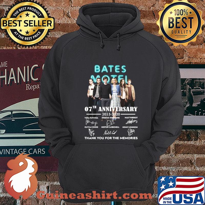 Bates motel 07th anniversary 2013-2020 signatures thank you for the memories shirt