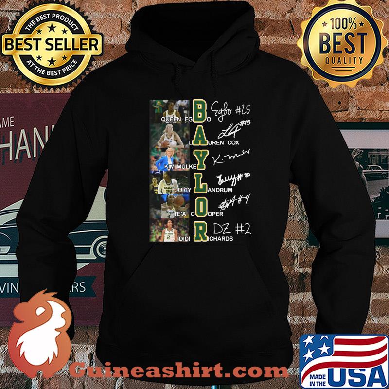 Baylor university all team player signatures shirt