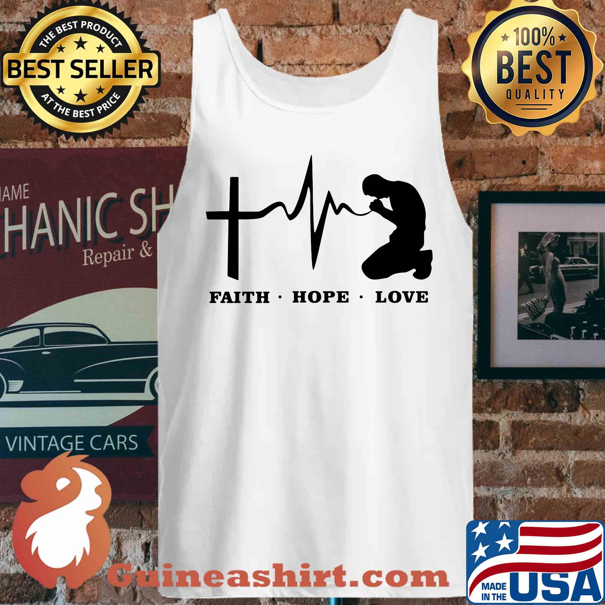 Faith hope love Jesus Covid-19 s Tank top