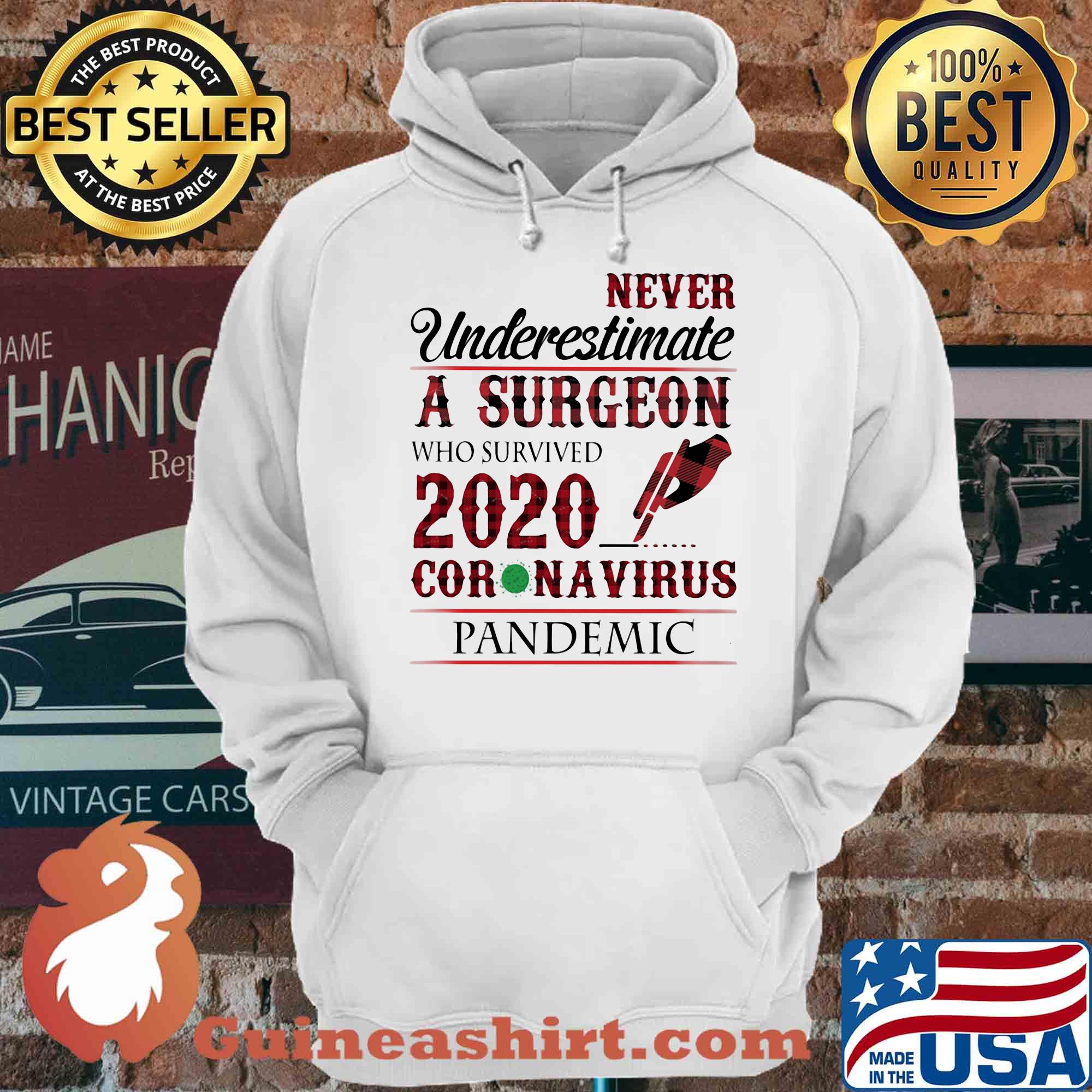 Never Underestimate A Surgeon Who Survived 2020 Coronavirus Pandemic Vintage shirt