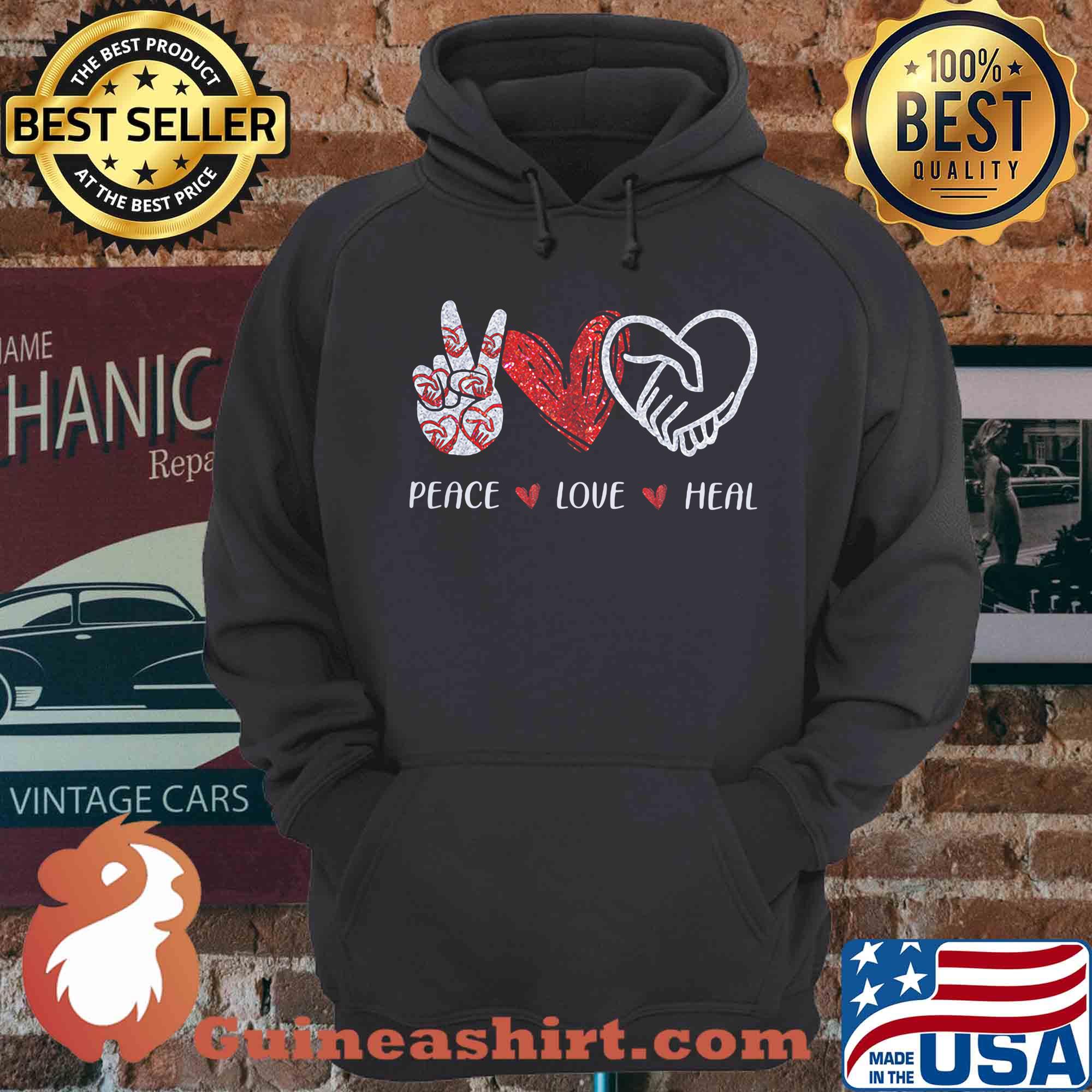 Peace Love Heal Heart Diamond shirt
