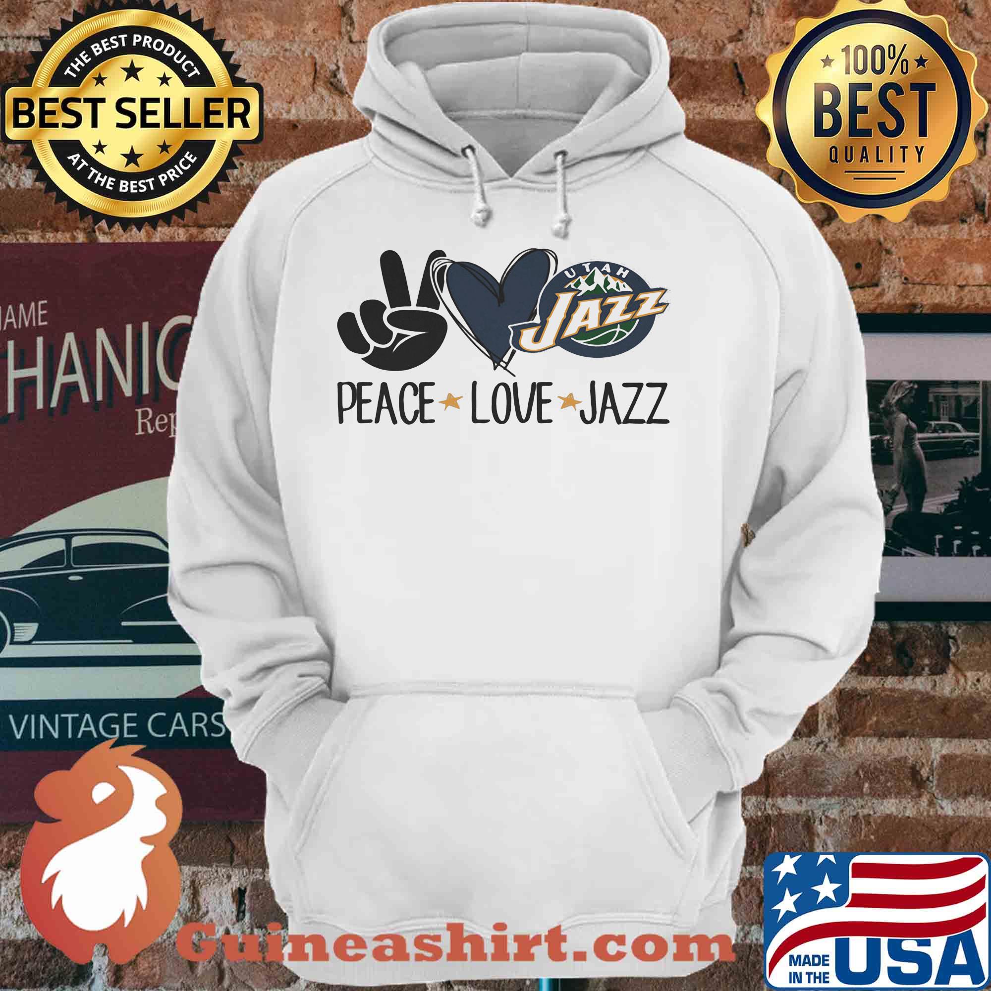 Peace love utah jazz mountain shirt